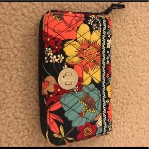 Vera Bradley Happy Snails Turnlock Wallet